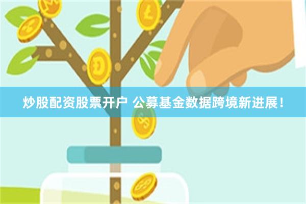 炒股配资股票开户 公募基金数据跨境新进展！